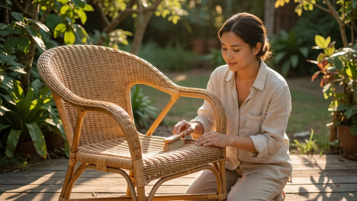 Comment entretenir un fauteuil en rotin pour qu'il dure longtemps