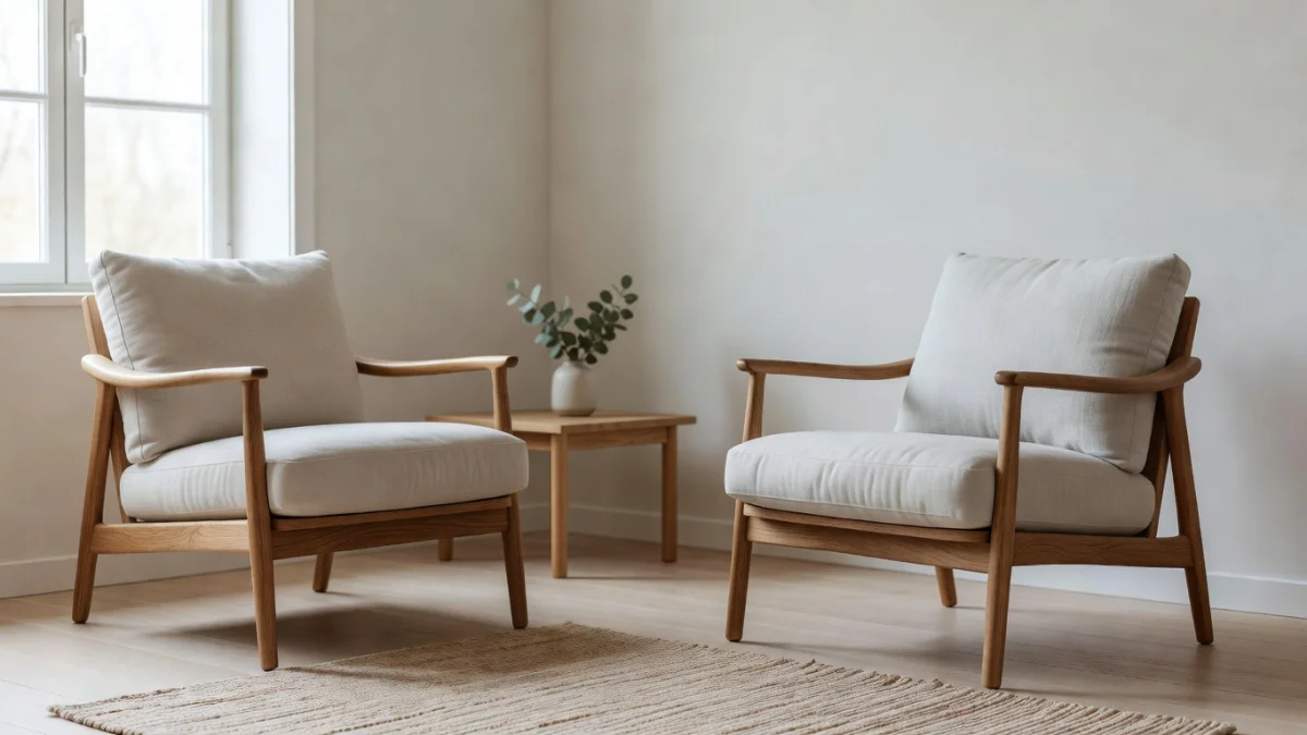 Les différents types de fauteuils en bois pour un salon chaleureux