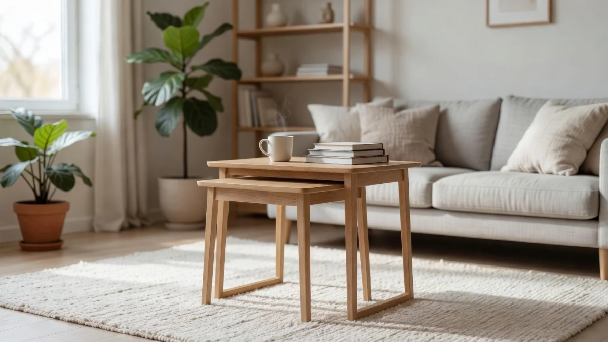 Pourquoi les tables gigognes sont idéales pour les petits espaces